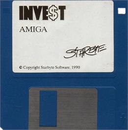 Cartridge artwork for Inve$t on the Commodore Amiga.